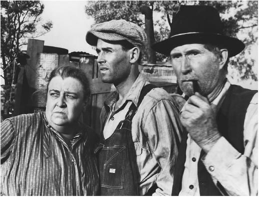 Ma, Tom, and Pa Joad in John Ford’s GRAPES OF WRATH      