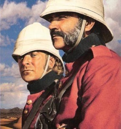 king Cain and Connery in The Man Who Would Be King