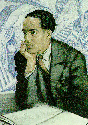 langston hughes, by winold reiss