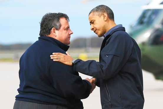 Obama and Christie