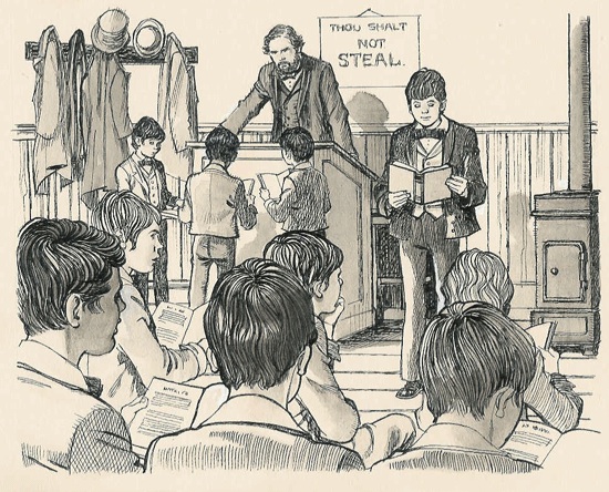 Victorian school illus