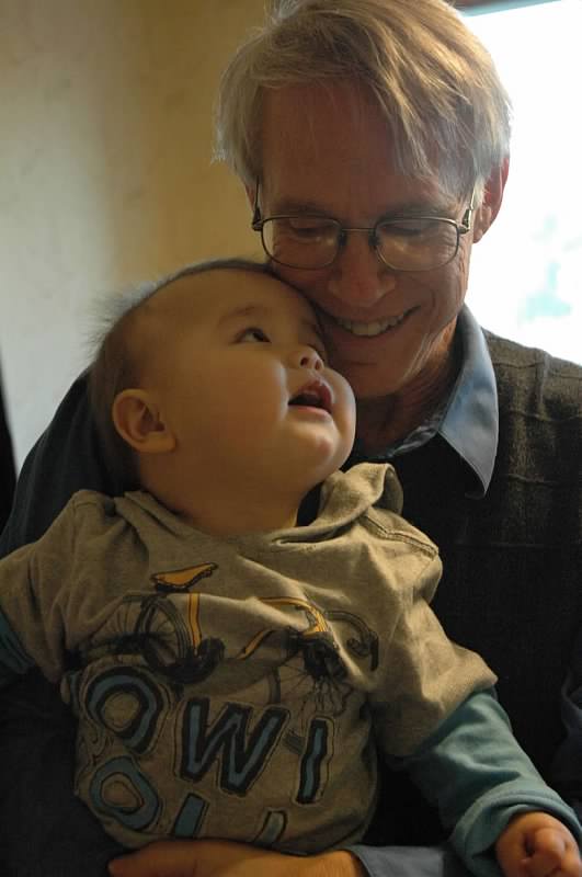 With my grandson Alban
