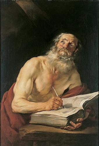 Jacques Blanchard, "St. Jerome Writing"