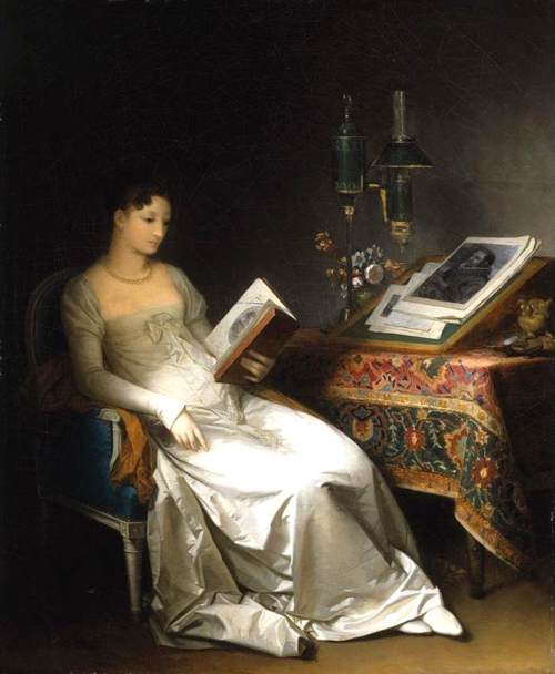 Marguerite Gérard, "Lady Reading in an Interior" (1795-1800)